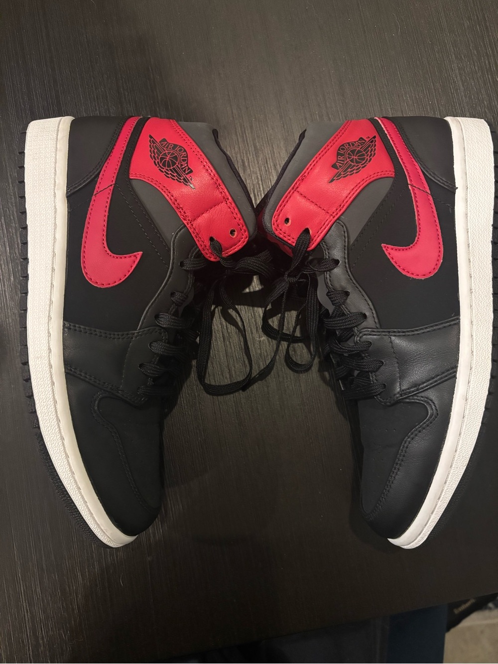 Nike Air Jordan 1 - Black and Red High-Top Sneakers